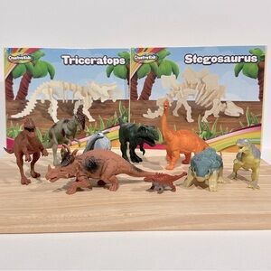 Dinosaur Figures and Puzzles Bundle